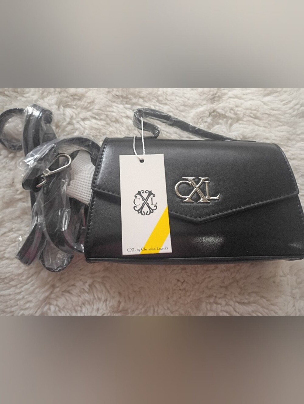 Christian Lacroix Black Crossbody Bag NWT
